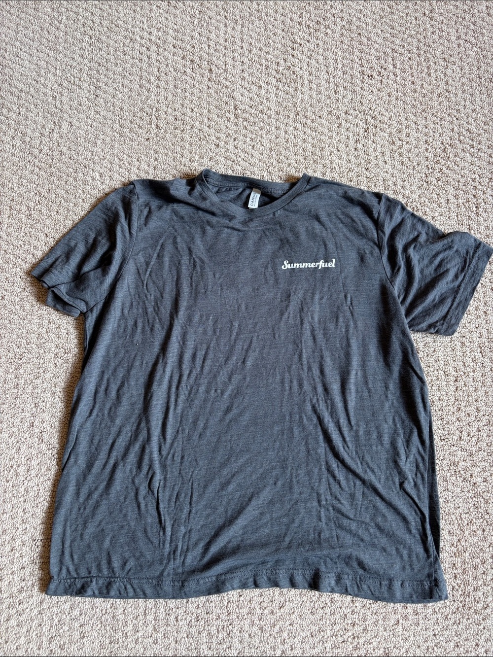 Bella Canvas Charcoal Short Sleeve Crew T‑Shirt